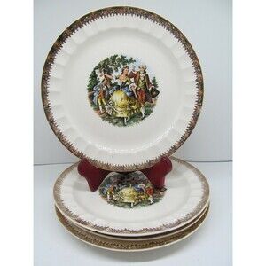 Cronin China Company Dinner Plates 9 1/4"   Bundle of 4 Read Description